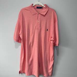 Polo Ralph Lauren Men's Classic Fit Soft Cotton Polo Shirt Salmon Heather LT